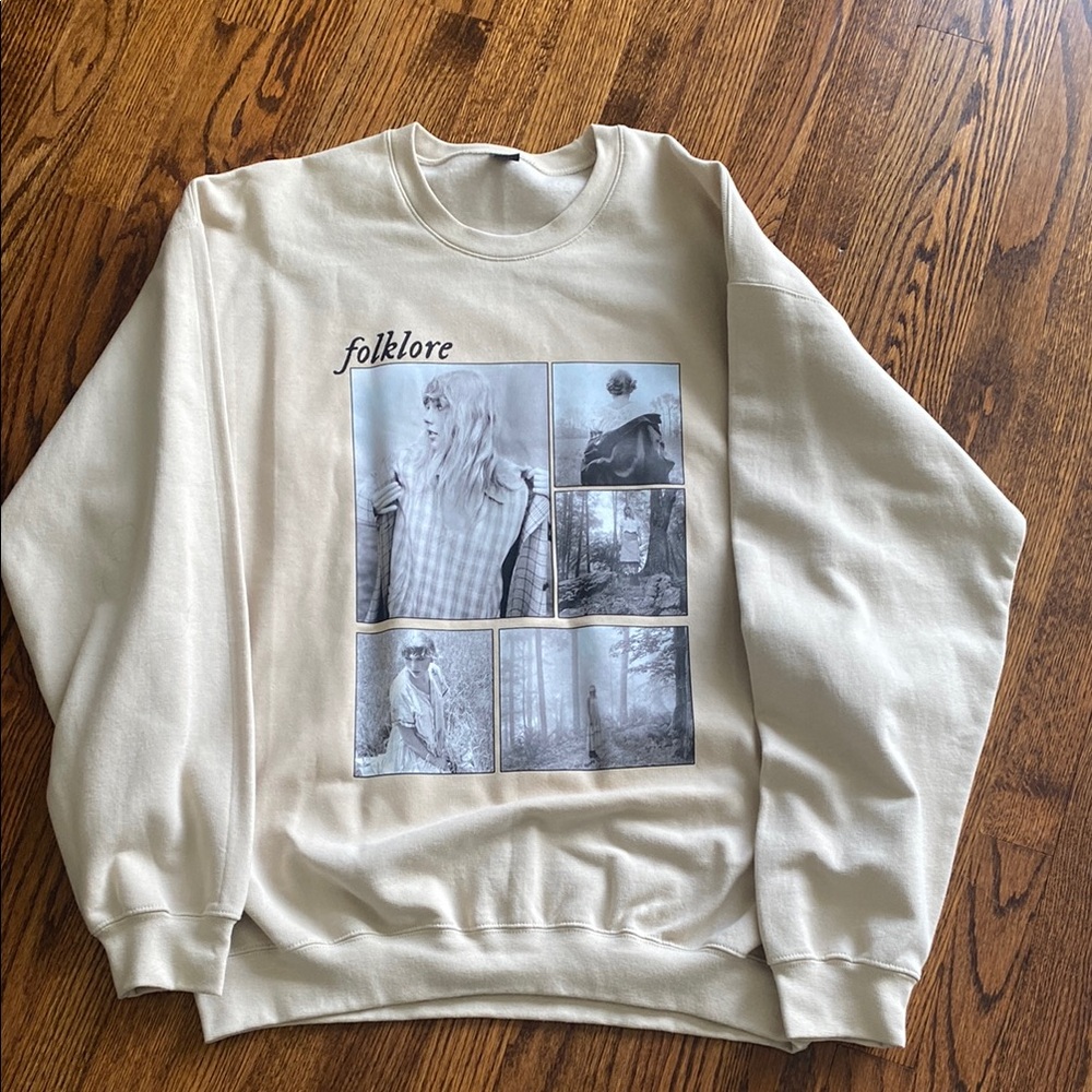 Taylor Swift Folklore Photo Shoot Crewneck Sweatshirt